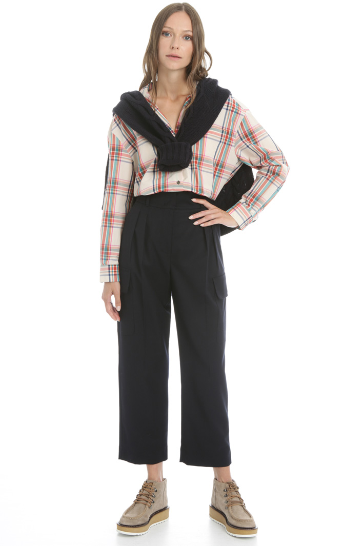 Wool flannel trousers Intrend Wool flannel trousers Intrend