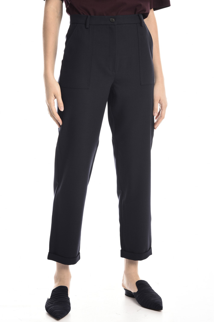 Folded cuff trousers Intrend Folded cuff trousers Intrend