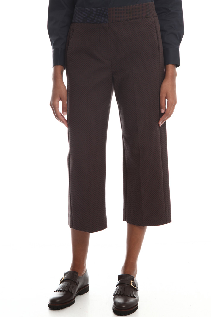 Crop cotton trousers Intrend Crop cotton trousers Intrend