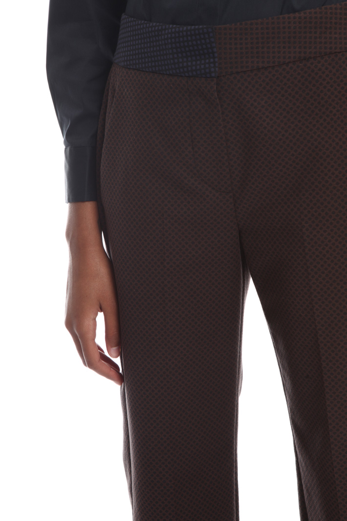 Crop cotton trousers Intrend Crop cotton trousers Intrend