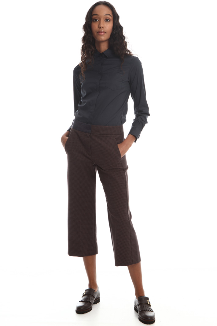 Crop cotton trousers Intrend Crop cotton trousers Intrend