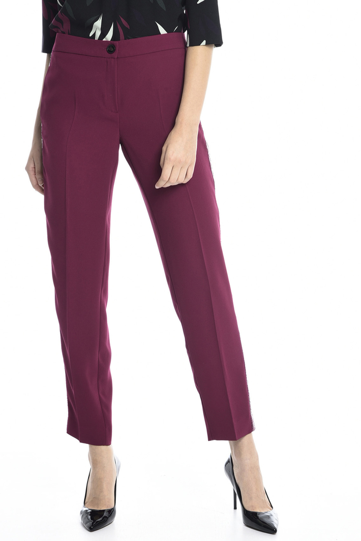 Sequinned stripe trousers Intrend Sequinned stripe trousers Intrend