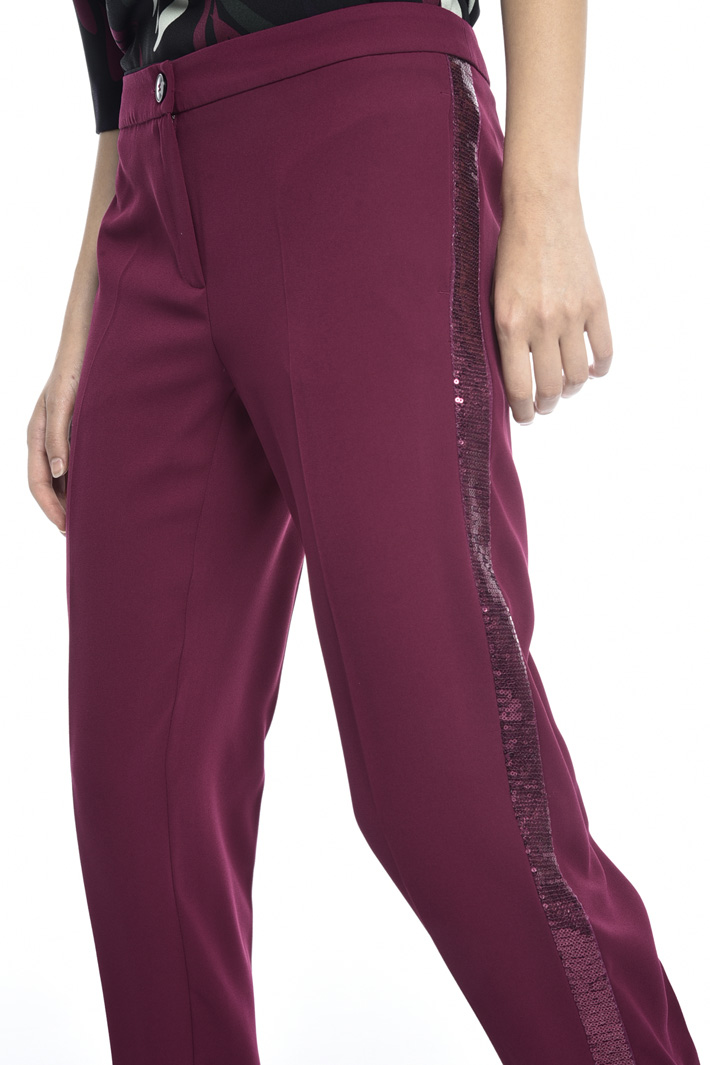 Sequinned stripe trousers Intrend Sequinned stripe trousers Intrend