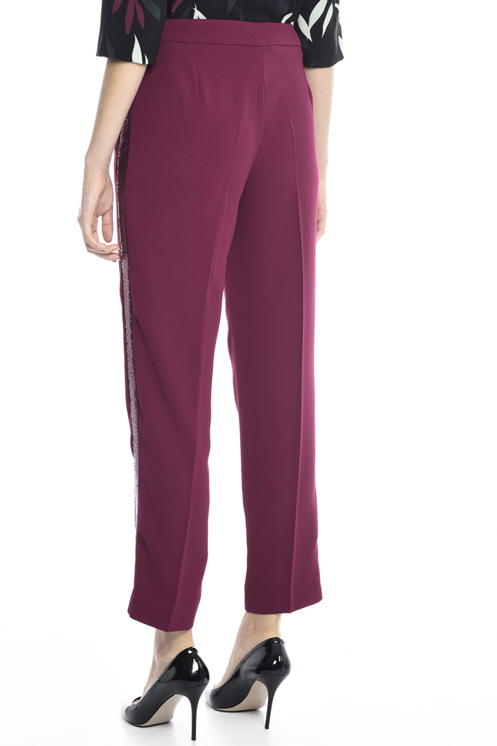 Sequinned stripe trousers Intrend Sequinned stripe trousers Intrend
