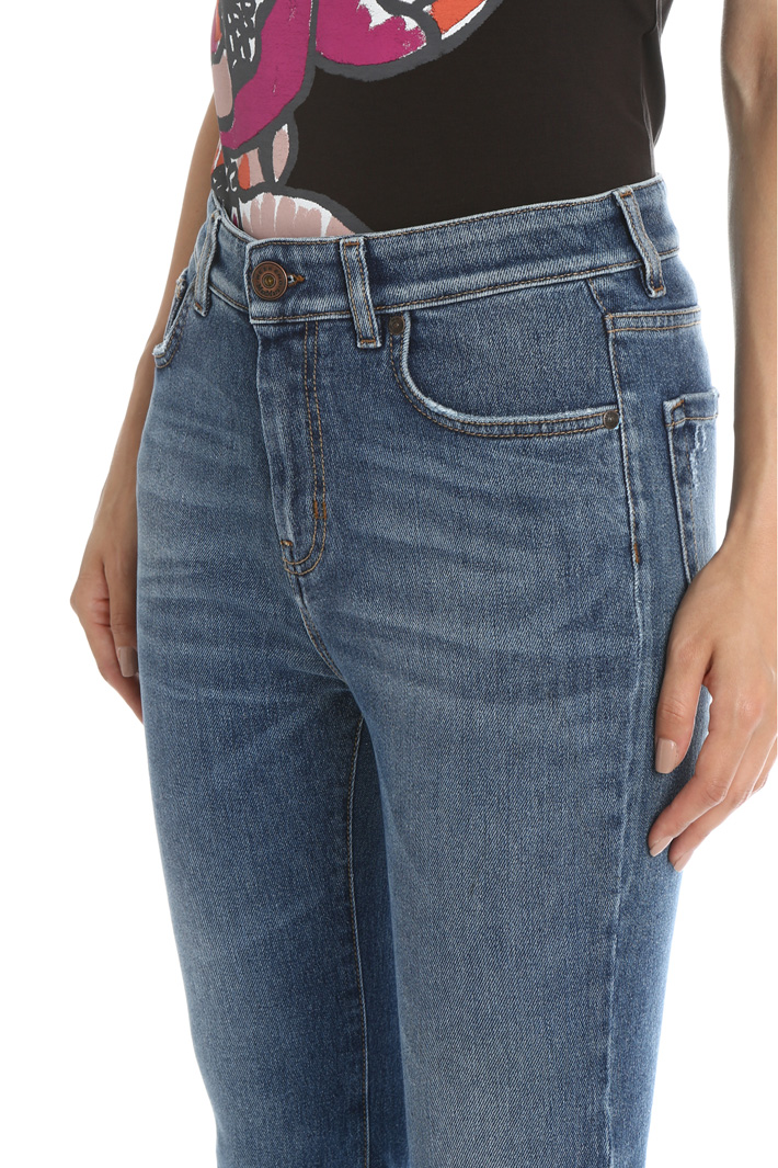Cotton denim cropped jeans Intrend Cotton denim cropped jeans Intrend
