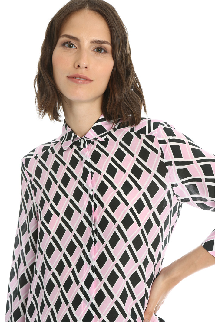 Patterned silk tunic Intrend Patterned silk tunic Intrend