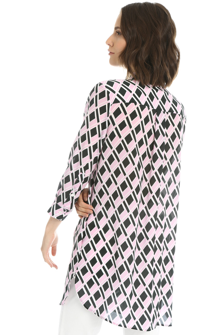 Patterned silk tunic Intrend Patterned silk tunic Intrend