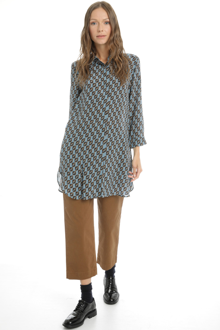 Patterned silk tunic Intrend Patterned silk tunic Intrend