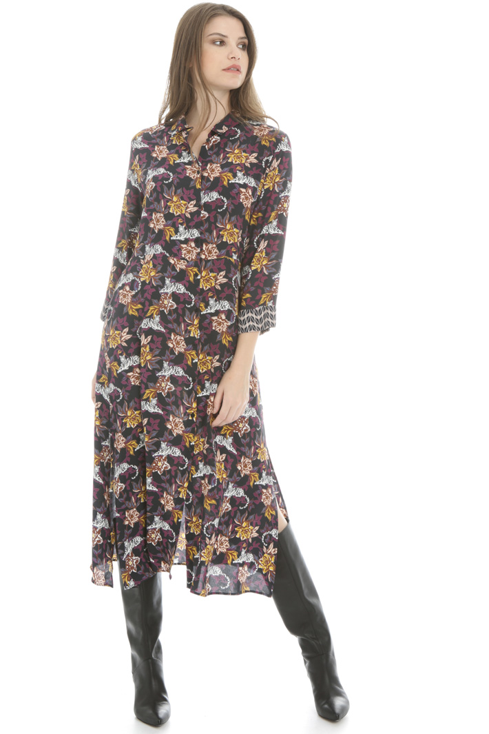 Printed crepe dress Intrend Printed crepe dress Intrend