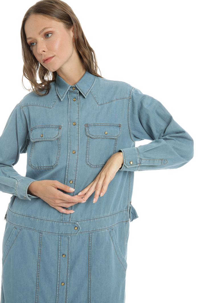 Cotton denim dress Intrend Cotton denim dress Intrend