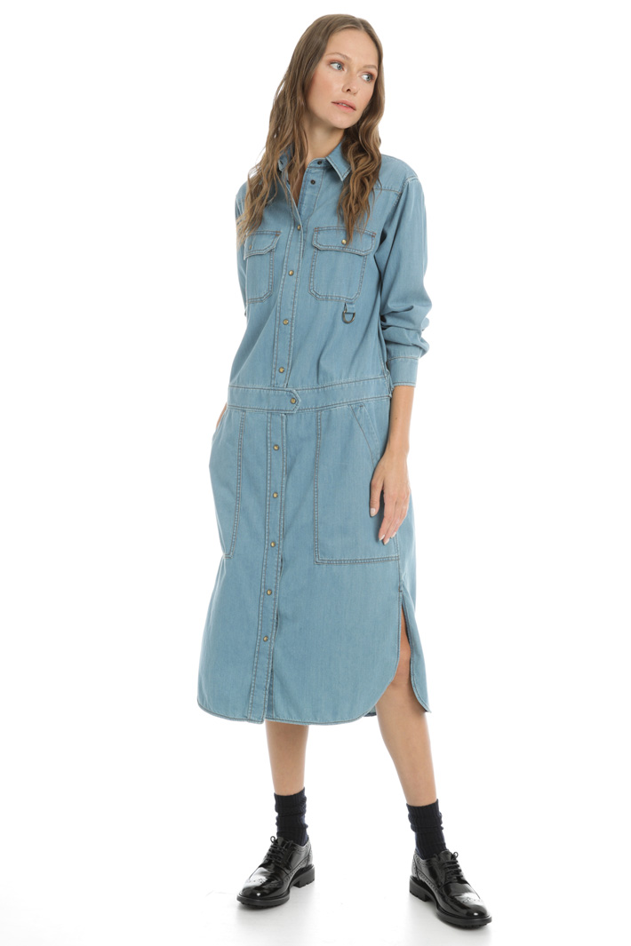 Cotton denim dress Intrend Cotton denim dress Intrend