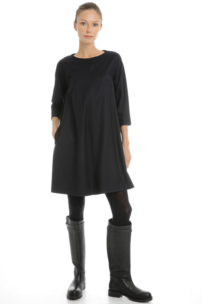 Wool flannel dress Intrend Wool flannel dress Intrend