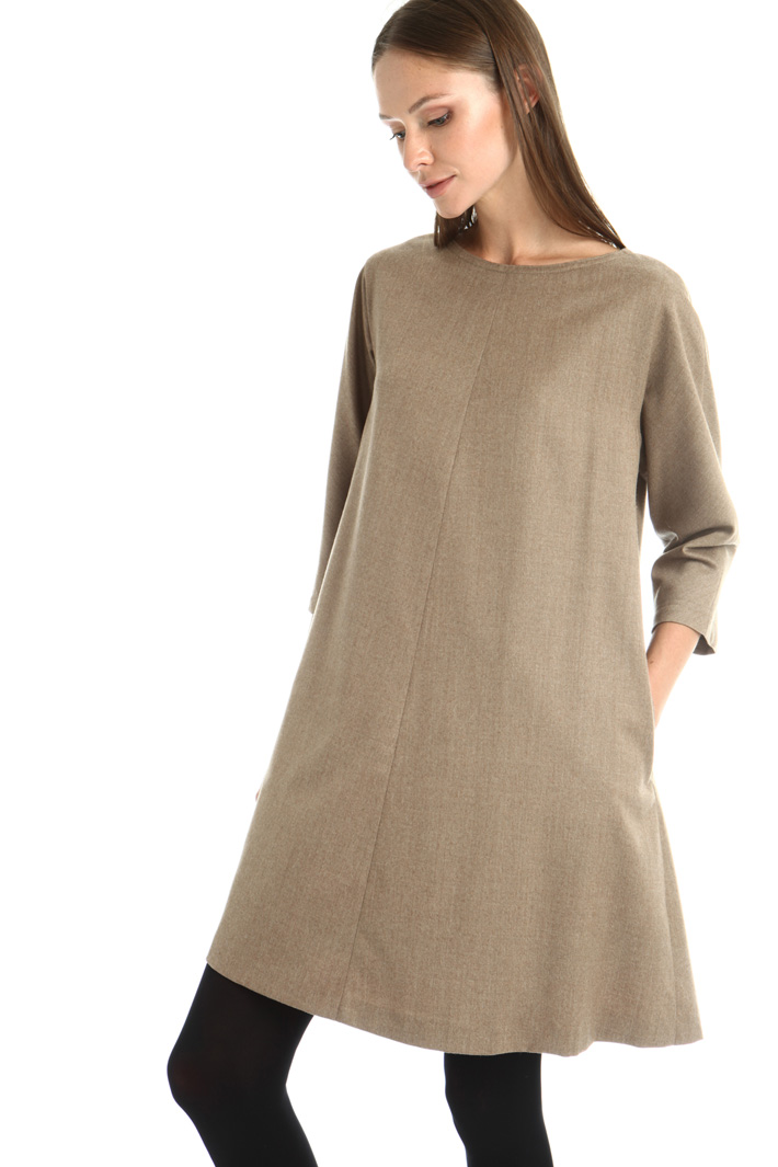 Wool flannel dress Intrend Wool flannel dress Intrend