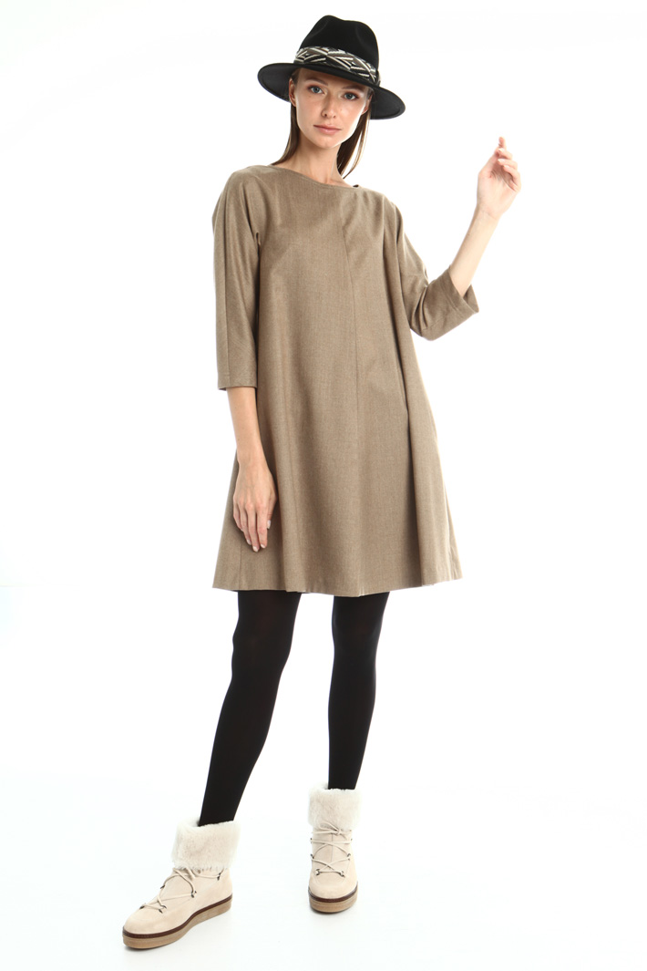 Wool flannel dress Intrend Wool flannel dress Intrend