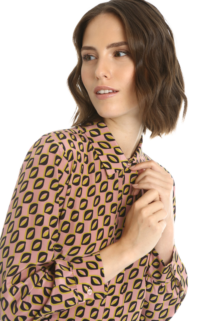 Silk crepe chemisier dress Intrend Silk crepe chemisier dress Intrend