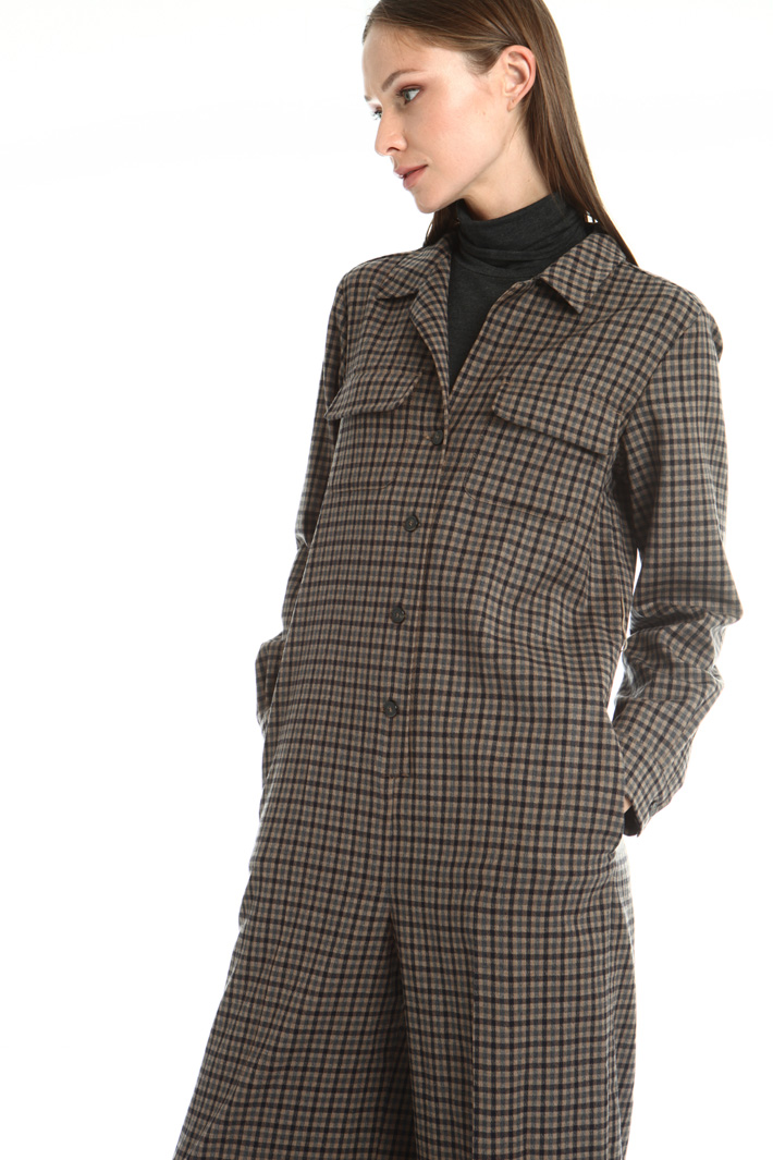 Wool flannel jumpsuit Intrend Wool flannel jumpsuit Intrend