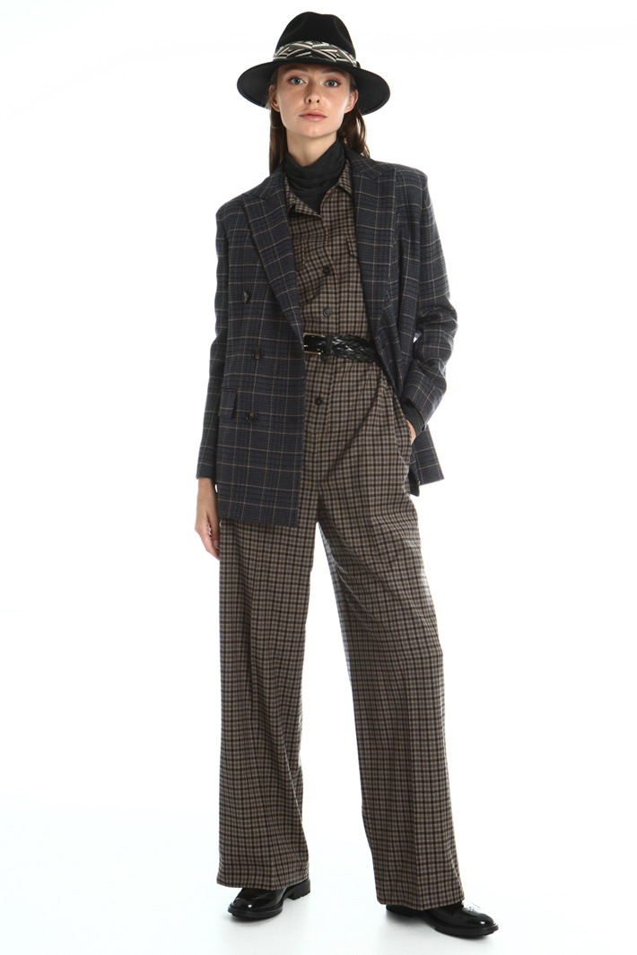 Wool flannel jumpsuit Intrend Wool flannel jumpsuit Intrend