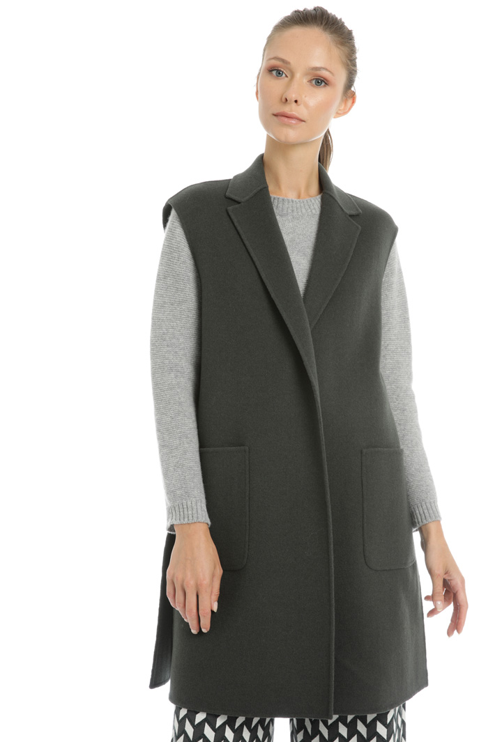 Long wool vest Intrend Long wool vest Intrend