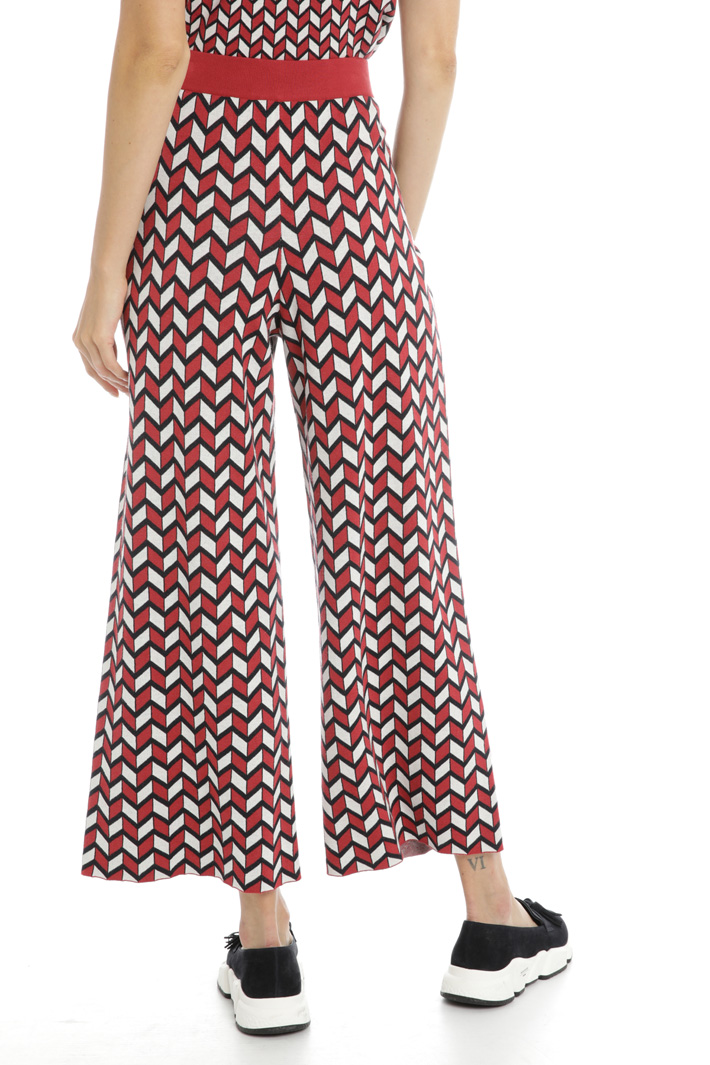 Trousers with jacquard motif Intrend Trousers with jacquard motif Intrend