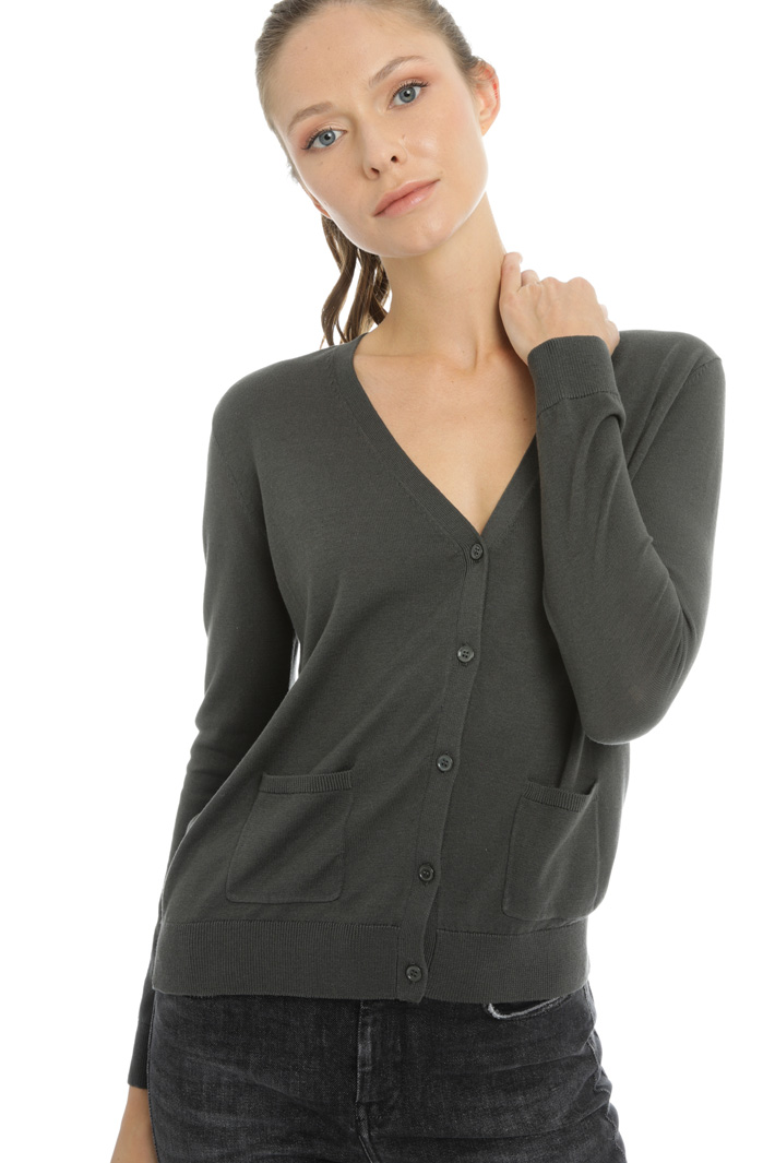 Cotton and silk yarn cardigan Intrend Cotton and silk yarn cardigan Intrend
