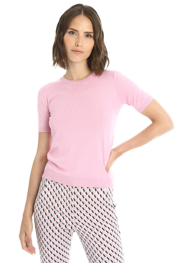 Short sleeve knit sweater Intrend Short sleeve knit sweater Intrend