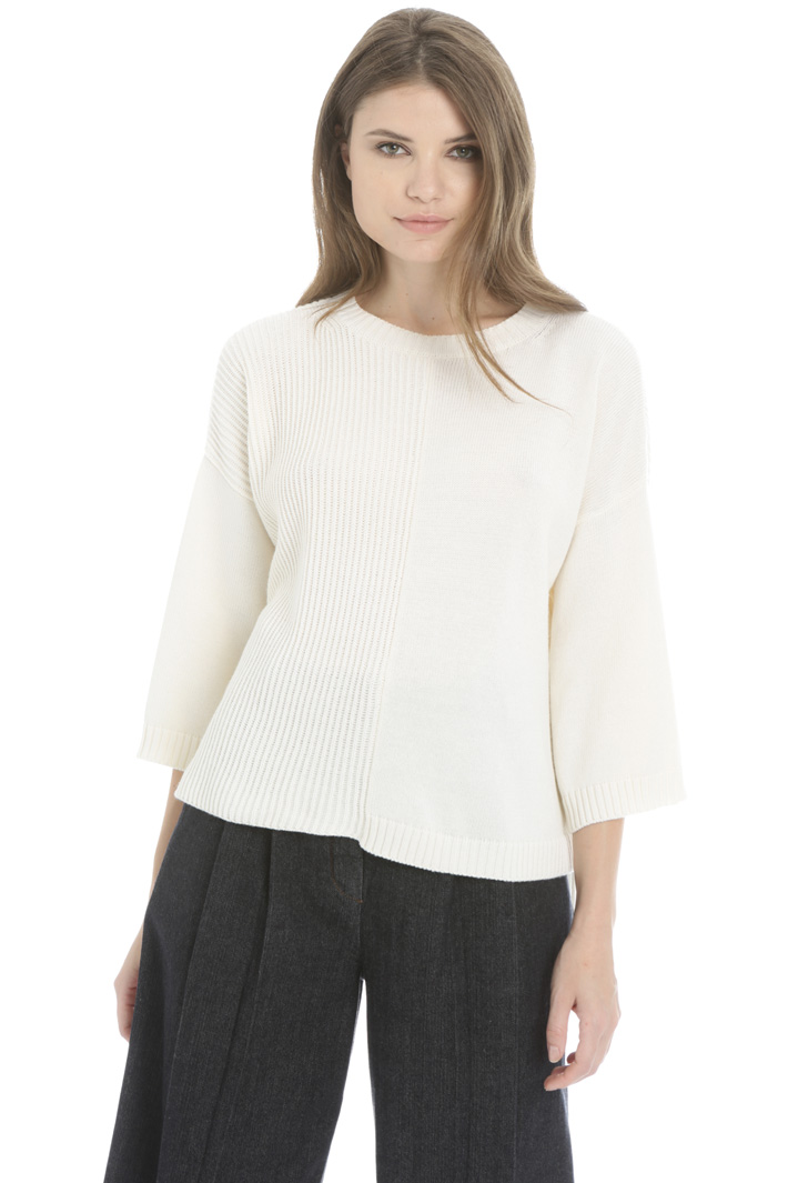 Cotton and wool yarn sweater Intrend Cotton and wool yarn sweater Intrend