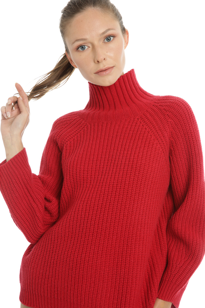 High neck wool sweater Intrend High neck wool sweater Intrend