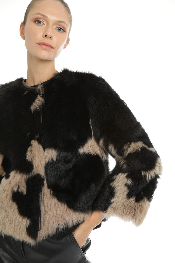 Mutton fur jacket Intrend Mutton fur jacket Intrend