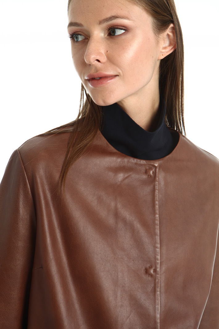 Nappa leather duster coat Intrend Nappa leather duster coat Intrend