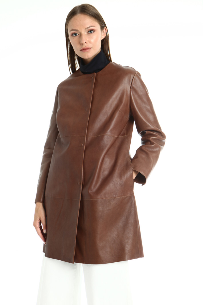 Nappa leather duster coat Intrend Nappa leather duster coat Intrend