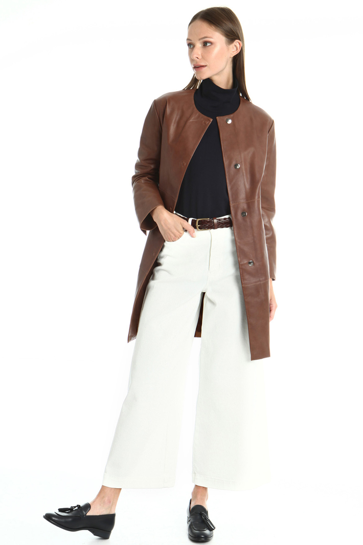Nappa leather duster coat Intrend Nappa leather duster coat Intrend