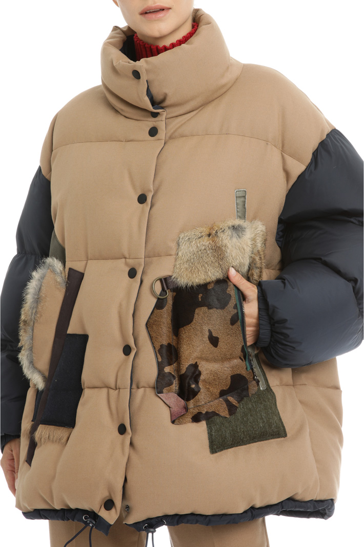 Wool flannel padded jacket Intrend Wool flannel padded jacket Intrend