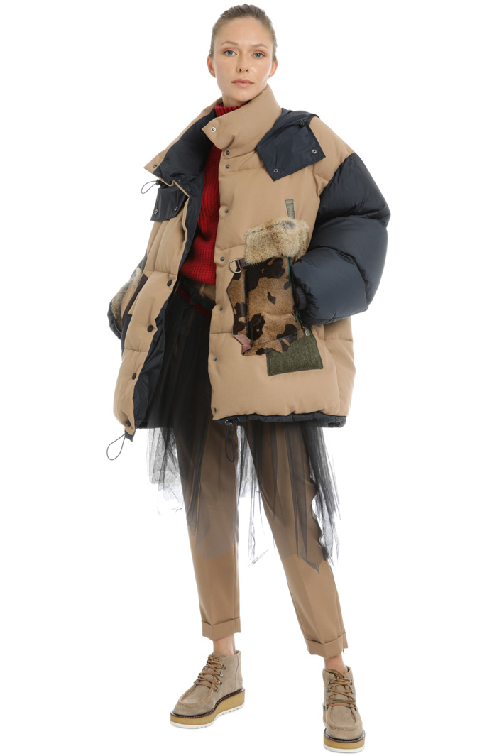 Wool flannel padded jacket Intrend Wool flannel padded jacket Intrend