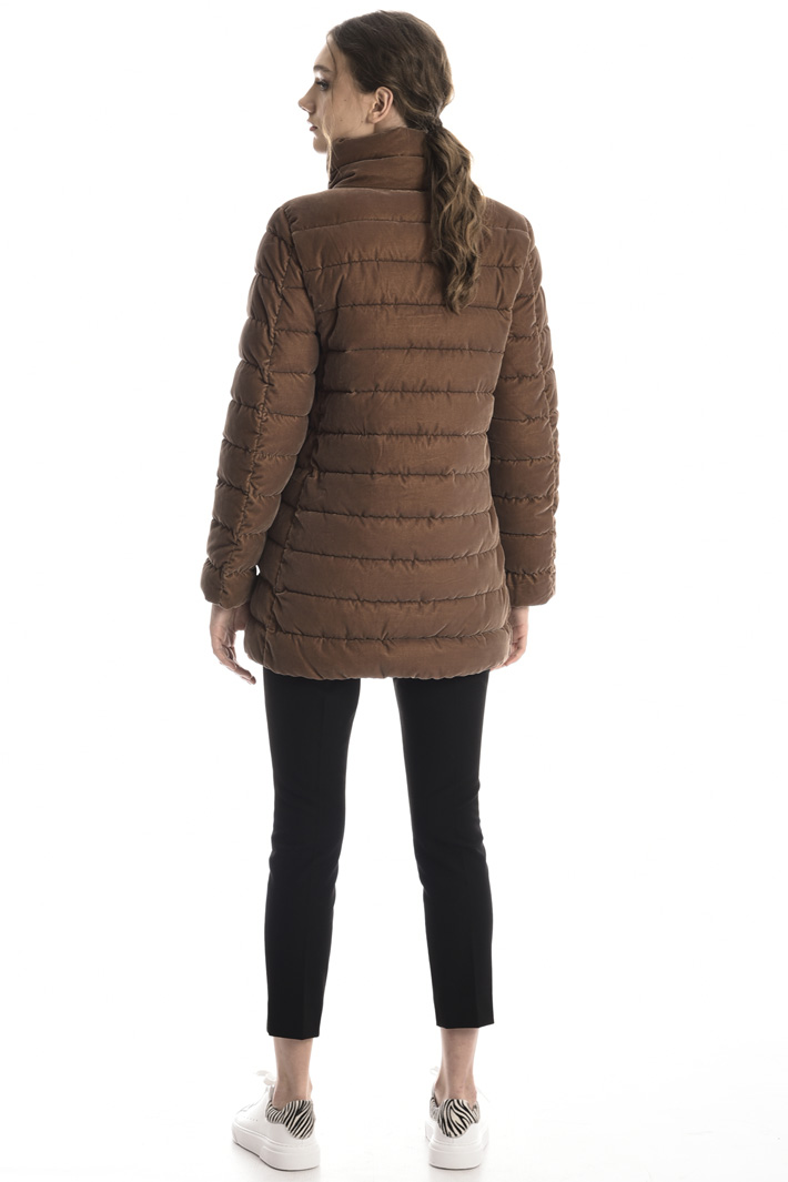 Velvet effect puffer coat Intrend Velvet effect puffer coat Intrend