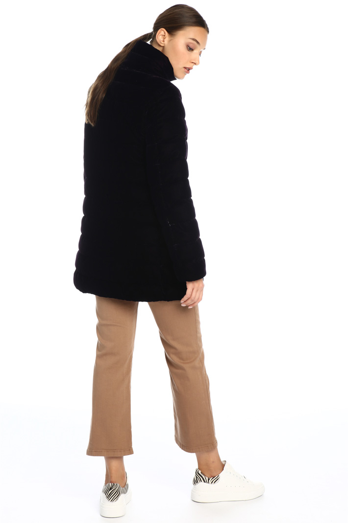 Velvet effect puffer coat Intrend Velvet effect puffer coat Intrend