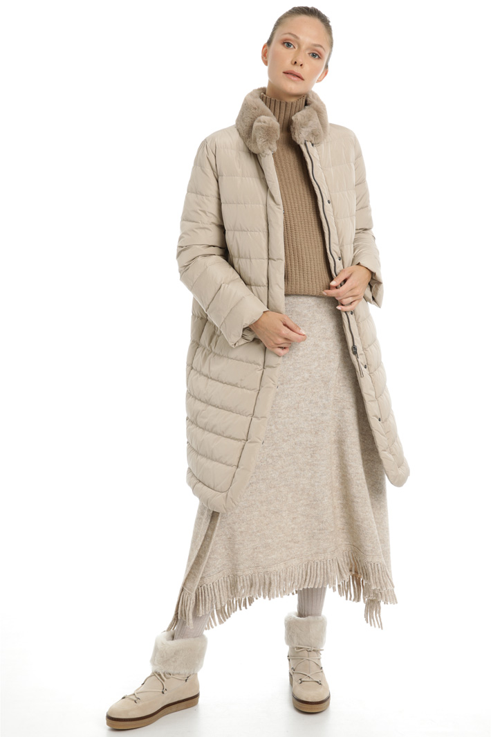 Long taffeta down coat Intrend Long taffeta down coat Intrend