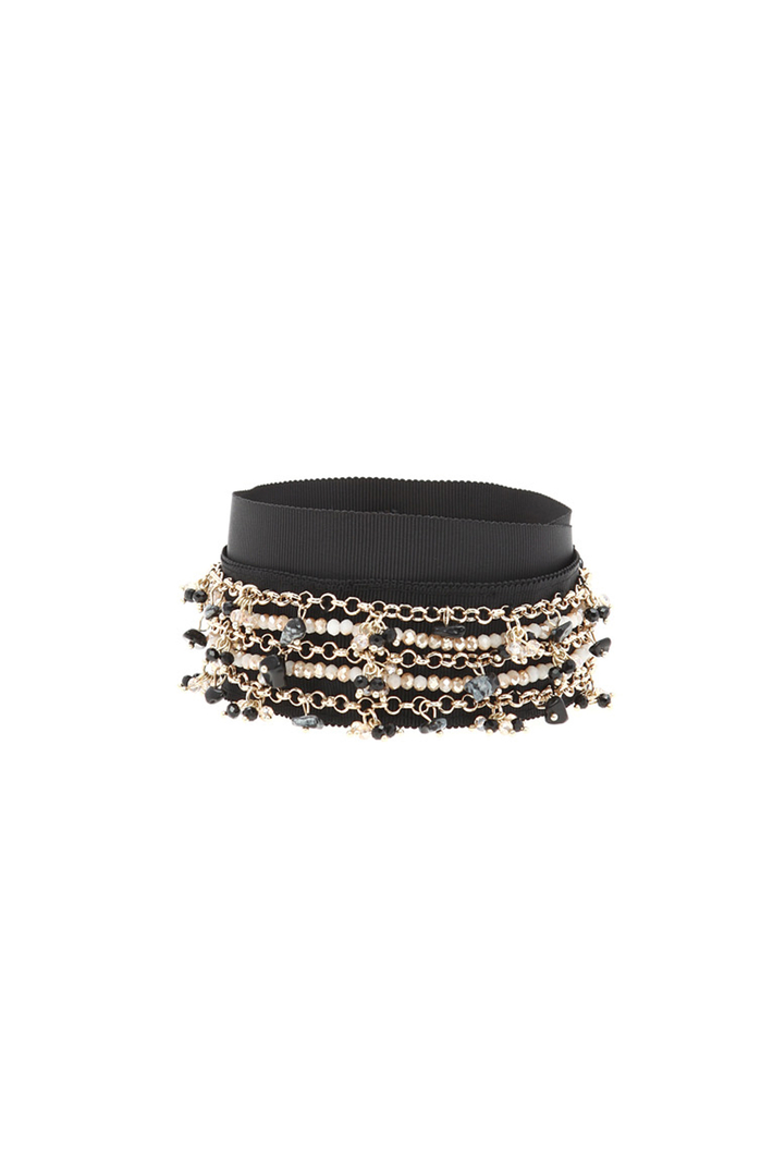 Gros grain belt with charms Intrend Gros grain belt with charms Intrend