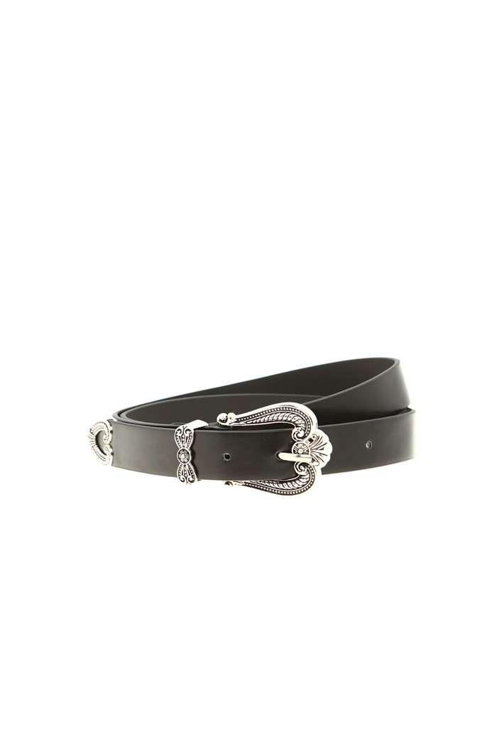 Faux leather belt Intrend Faux leather belt Intrend