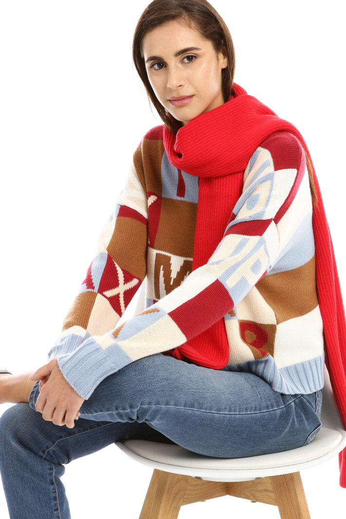 Cashmere blend scarf Intrend Cashmere blend scarf Intrend