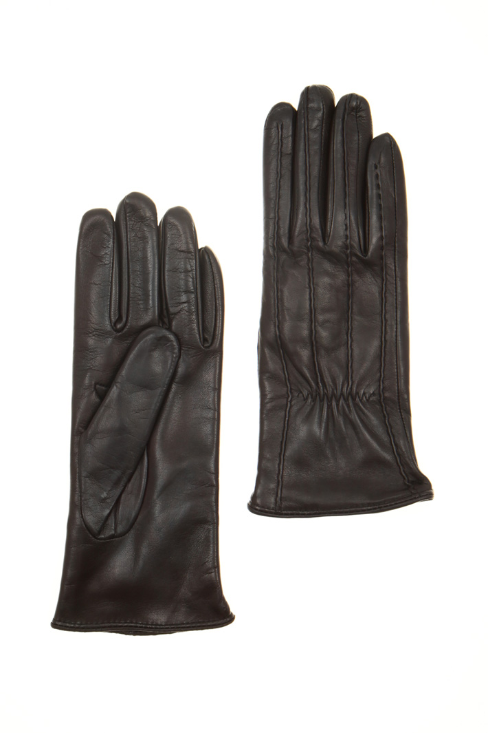 Leather and wool gloves Intrend Leather and wool gloves Intrend