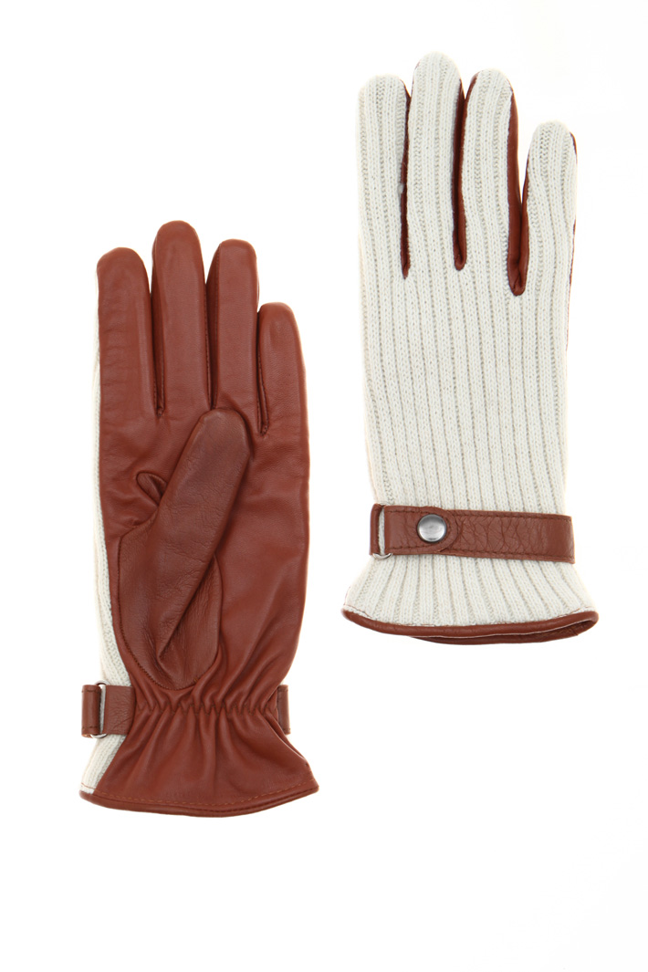Leather and wool gloves Intrend Leather and wool gloves Intrend