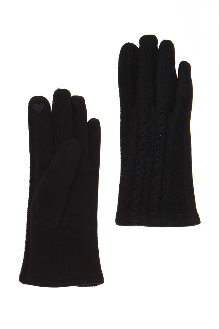 Knit jersey gloves Intrend Knit jersey gloves Intrend