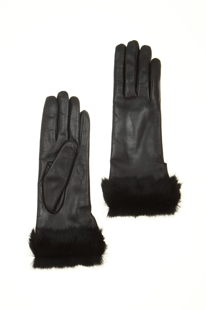 Fur gloves Intrend Fur gloves Intrend