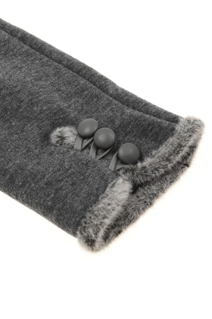 Buttoned jersey gloves Intrend Buttoned jersey gloves Intrend