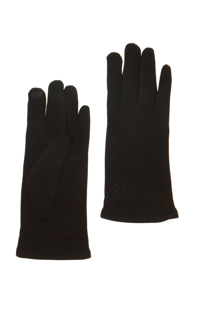 Embroidered jersey gloves Intrend Embroidered jersey gloves Intrend