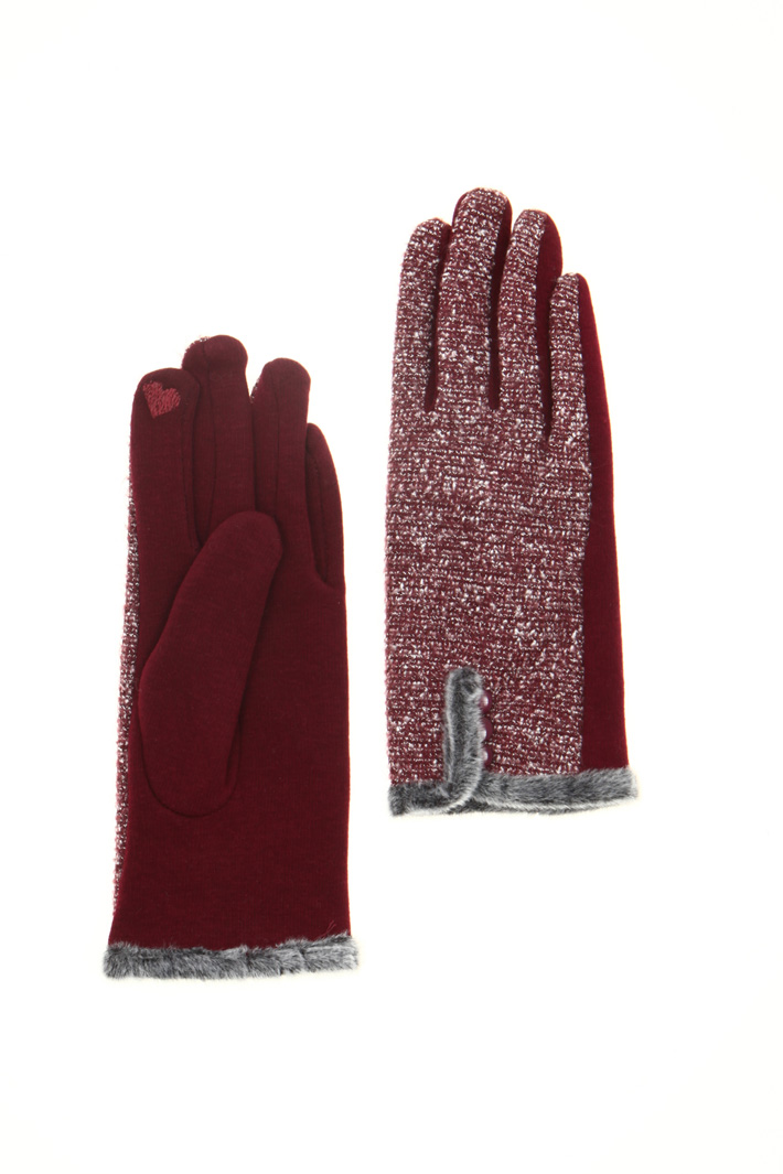 Tweed and jersey gloves Intrend Tweed and jersey gloves Intrend