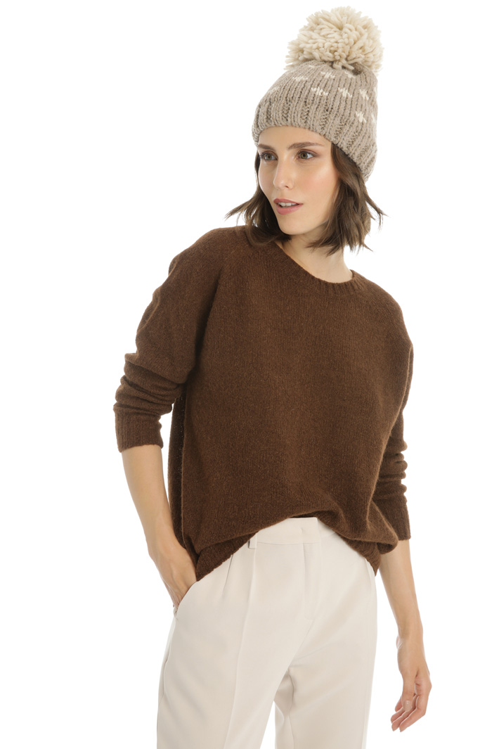 Pompon beanie hat Intrend Pompon beanie hat Intrend