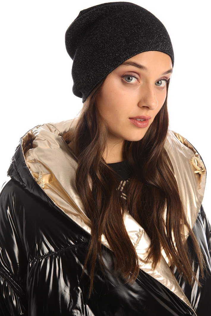 Wool blend lurex hat Intrend Wool blend lurex hat Intrend