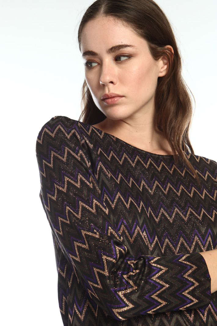 Lamé jersey dress Intrend Lamé jersey dress Intrend