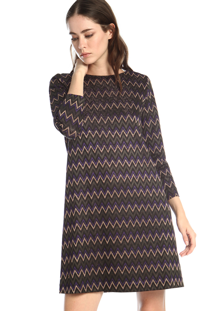 Lamé jersey dress Intrend Lamé jersey dress Intrend